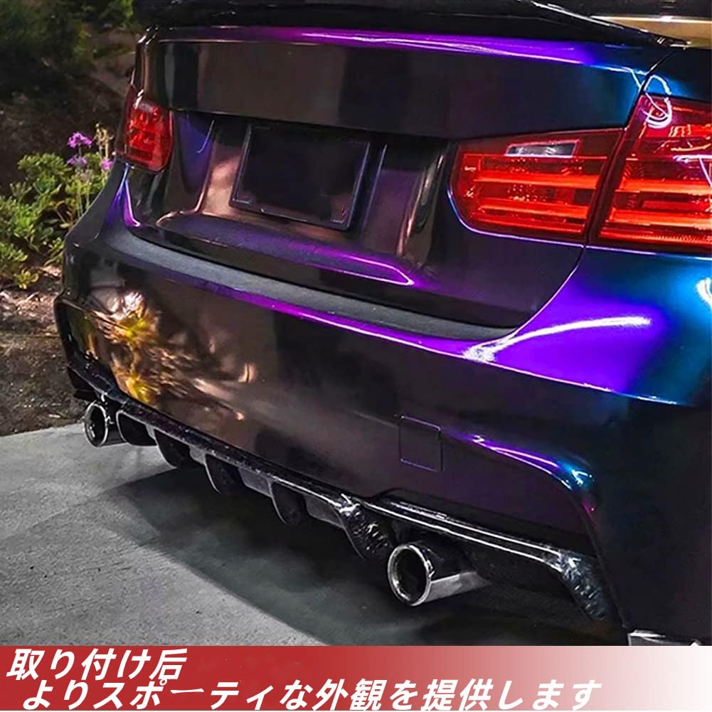 Amazon | for BMW F30用両サイド 1本出し リアリップ ディフューザー